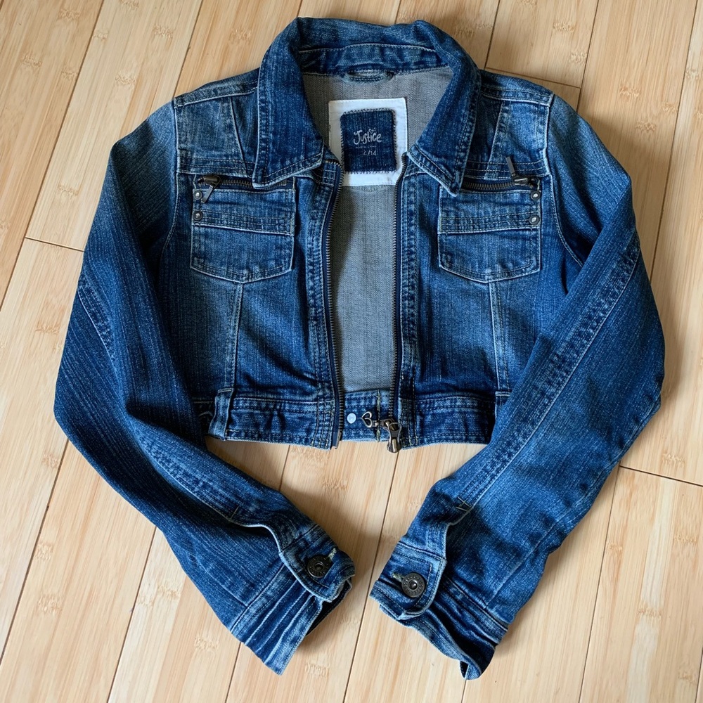 Justice Jean Crop Jacket